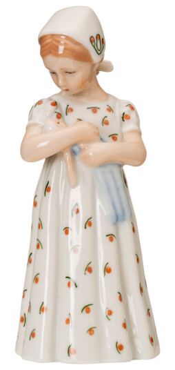 Royal Copenhagen Mary figur i hvit kjole 14,5 cm