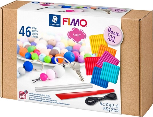 Staedtler FIMO Modelleire Med Verktøy Soft 46 Deler 26x57g
