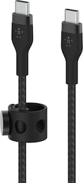 Belkin USB-C kabel 1m, 2.0, svart - Flettet silikon