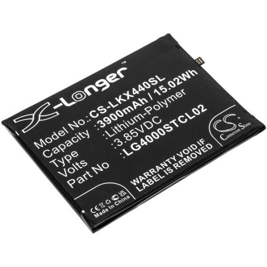 LG W30+ 2019 batteri (3900 mAh 3.85 V, Sort) LG W30+ 2019 batteri (3900 mAh 3.85 V, Sort)