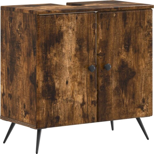 vidaXL Baderomsvaskeskap BREDA Røkt Eik 59,5 x 31,5 x 59 cm