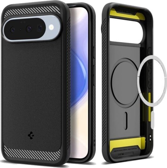 Spigen Rugged Armor MagSafe Etui for Google Pixel 10/10 Pro - Matt Svart