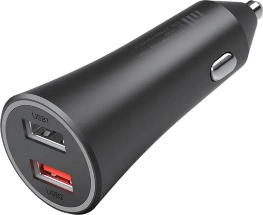 Xiaomi 37W USB-billader med 2 utganger - Hurtiglading - Svart
