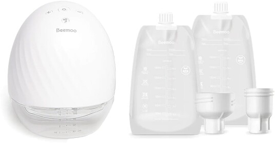 Beemoo Care Wearable Elektrisk Brystpumpe Singel inkl. Brystmelkposer 180 ml 2-pack Beemoo Care Wearable Elektrisk Brystpumpe Singel inkl. Brystmelkposer 180 ml 2-pack