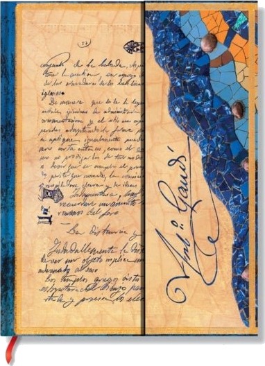 Gaudi The Manuscript of Reus Embellished Manuscripts Collection Ultra Lined Hardback Journal Elastic Band Closure Gaudi The Manuscript of Reus Embellished Manuscripts Collection Ultra Lined Hardback Journal Elastic Band Closure