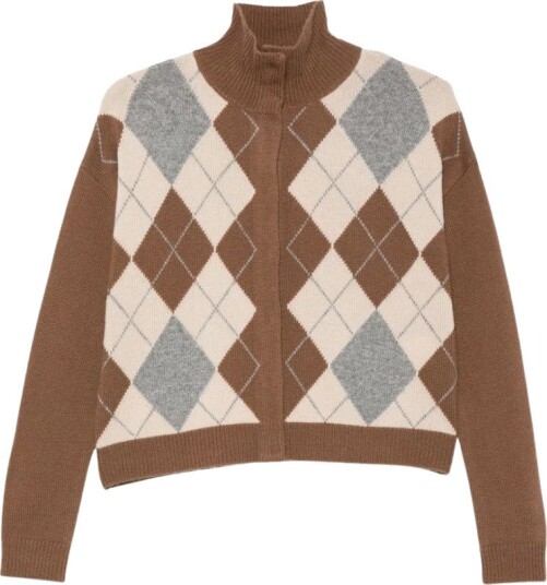 Max Mara Studio Dame Strikkevarer Brun S,