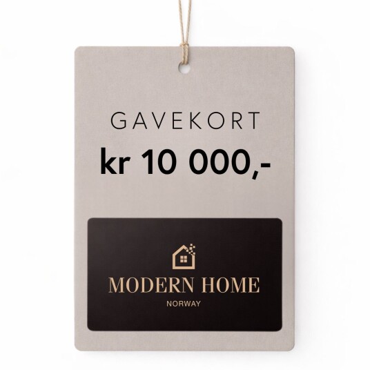 Modernhome Gavekort 10000 kroner Brun