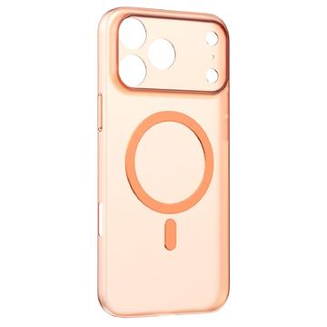 Momax iPhone 17 Pro Max CaseForm Lite MagSafe deksel   gjennomsiktig oransje