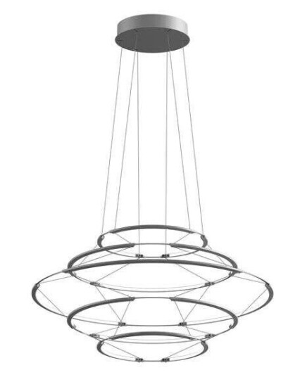 Nemo Lighting - Drop 5 Pendel Satin Silver Nemo Lighting