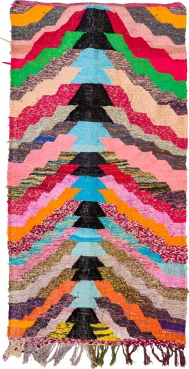 Marokkansk Boucherouite teppe 125 x 250 cm Størrelse: 125 x 250 cm