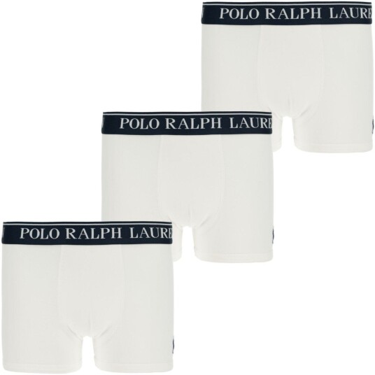 Polo Ralph Lauren White Bomull Stretch 3 Pack Boxer/Brief M/10-12 år