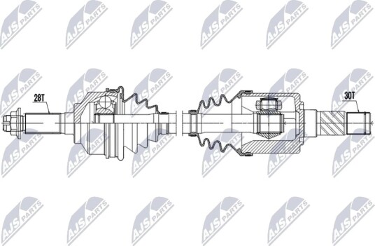 NTY NPW KA 426 Drivaksel