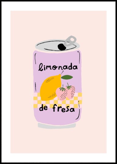Strawberry Lemonade Can Plakat / 40x50