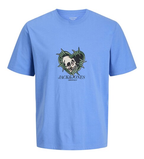 Jack & Jones Junior T skjorte jorCatskills Skull Tee SS CN SN Jnr Blå