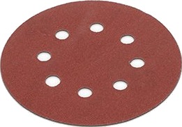 Borrelås sandpapir Ø 125 mm korn 180