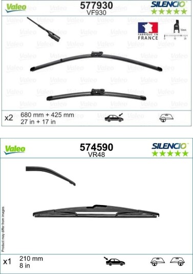 VALEO VAL298N0044 Vindusvisker