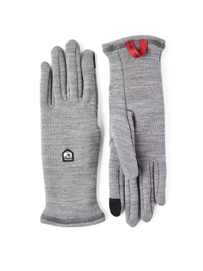 Hestra Gravita Merino Liner   5 Finger Grey 8