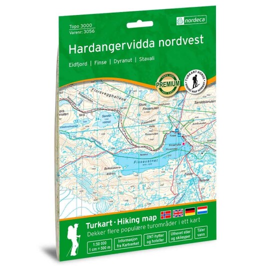 Nordeca Hardangervidda Nordvest 1:50 000 2022