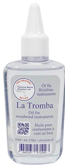 La Tromba Bore oil woody for treblås instrumenter 65ml. Til tre blokkfløyter og klarinetter