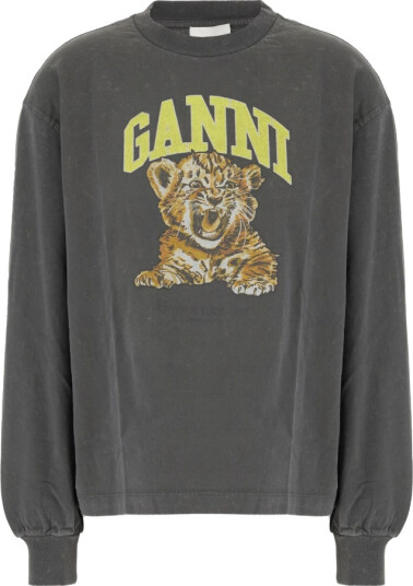 Ganni Herre Topper Grå M, Ganni Herre Topper Grå M,