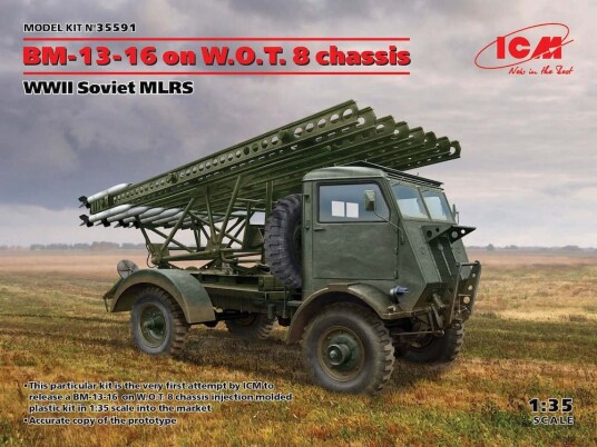 ICM 1/35 Soviet MLRS BM-13-16 on W.O.T. 8 Chassis