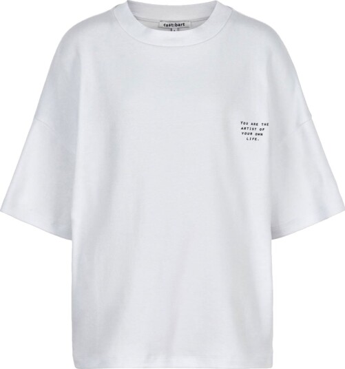 Cost:Bart T skjorte CBSilke Oversize Bright White Cost:Bart 8 år 128 T skjorte Hvit
