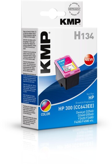 Kmp H134 Cyan Fiolblå Gult Pigmentbasert Blekk 4 Ml 1 Stykker 165 Sider