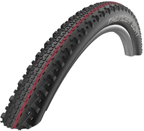 Schwalbe Thunder Burt Folding Tire (60-622) Black, Addix Speed, Hookless:Compatible, Psi Max:50 Psi,