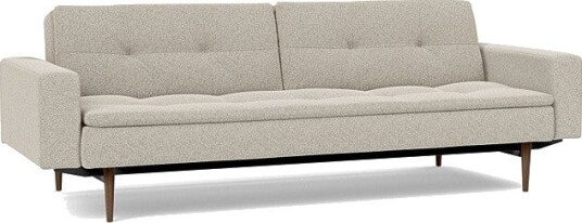 Sovesofa Dublexo med Armlener & Mørk Styletto ben B 2014045