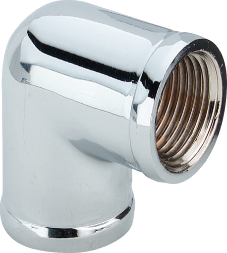 Viega 10 stk 3/8" Forkrommet Messingalbue 90°
