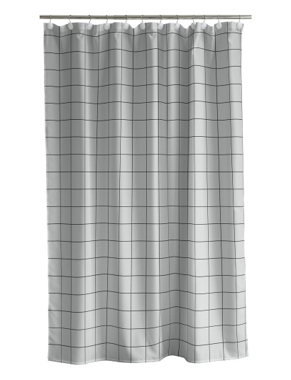 Södahl Badeforhæng Vista - Grey - 180X200CM x 200
