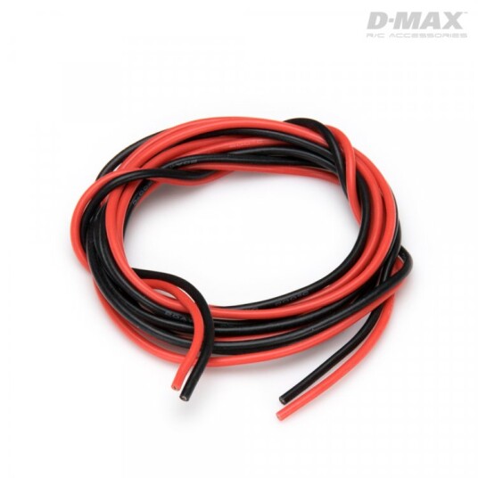 Dynomax 9233 Wire Red & Black 18AWG D1.1/2.4mm x 1m