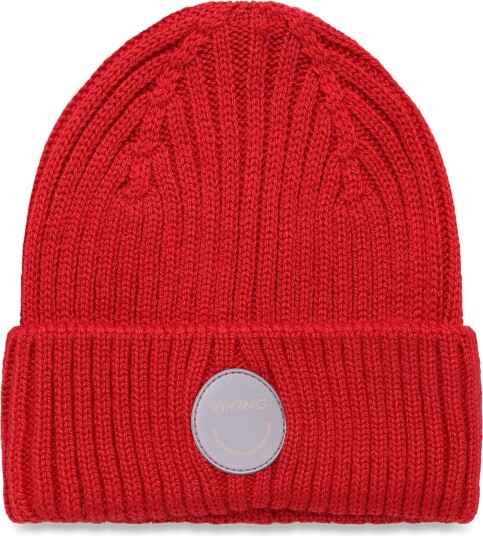 Viking Play Wool Rib Beanie - RED - 46/48