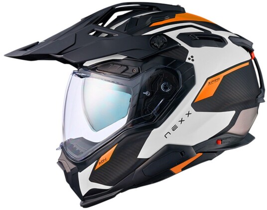 Nexx X.Wed 3 Keyo Carbon 22-06 Hjelm M Svart Hvit Oransje