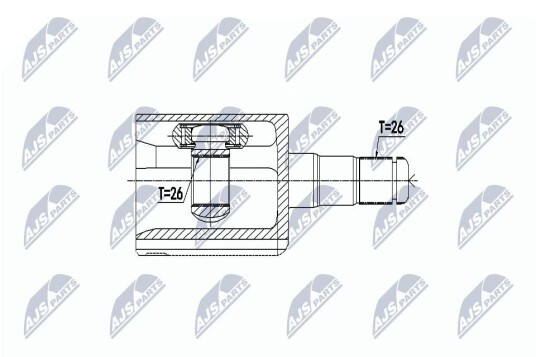 Nty Drivknute drivaksel NTY NPW VV 084