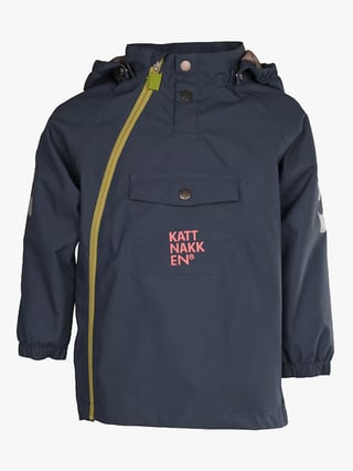 Kattnakken Vindjakke Blå 110/116