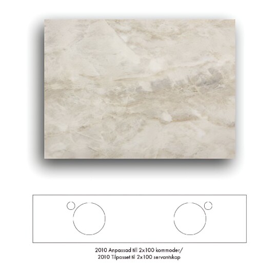 Macro Design Crown+ Dekton Benkeplate 161-201cm Arga / 201cm Macro Design Crown+ Dekton Benkeplate 161-201cm Arga / 201cm