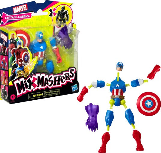 Marvel Captain America MixMashers Actionfigur 12 cm i Plast Marvel Captain America MixMashers Actionfigur 12 cm i Plast