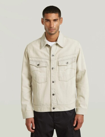 G Star Dakota Jacket Cream S G Star Dakota Jacket Cream S