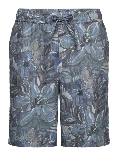 Mos Mosh Gallery Mmgholt Sun Linen Shorts - Blue - M Short