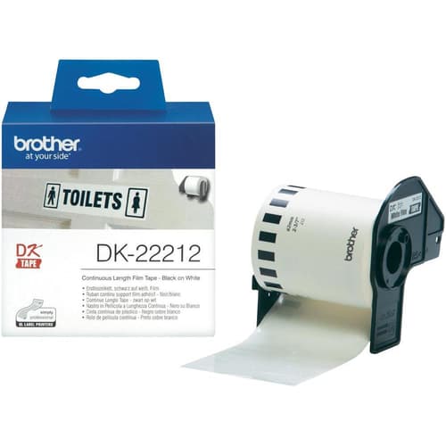Brother Tape 62mm Svart/hvit