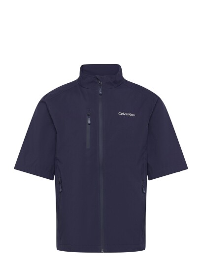 Calvin Klein Golf Acres Short Sleeve Waterproof Jacket Navy XL