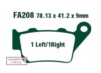 Bremseklosser EBC Brakes FA208R