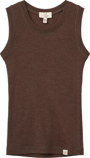 Copenhagen Colors Merino Light Knitted Tank   DK BROWN   122
