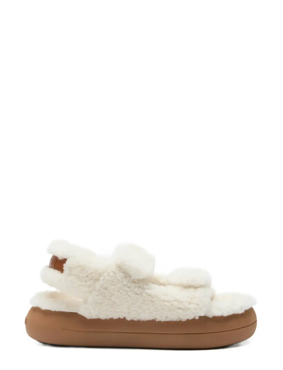 Moon Boot Mb Shearling Sandal White 38