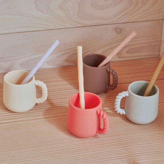 OYOY Mellow Kop 2 Pak Choko/Pale Mint