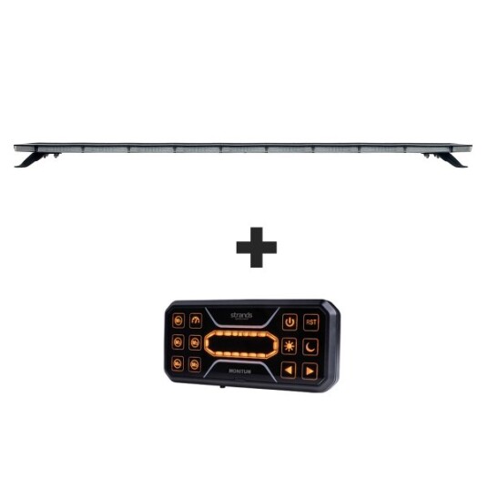 Strands Varsellysbjelke Monitum 12/24V 144W 1850 mm Med Fjernkontroll Strands Varsellysbjelke Monitum 12/24V 144W 1850 mm Med Fjernkontroll