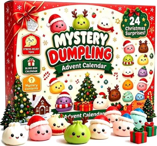 Mystery Dumpling Adventskalender 24 dagers jule nedtelling