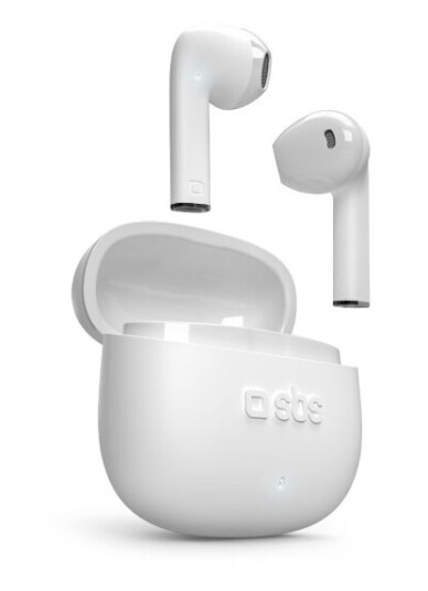 Sbs One Color, True Wireless Stereo (Tws), Samtaler/Musikk, 20 - 20000 Hz, 50 G, Hodesett, Hvit