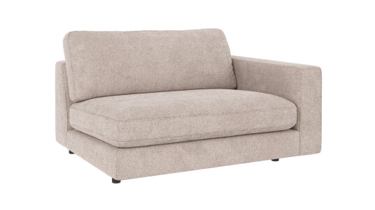 Rowico Home Duncan 1,5 seters ende H Lys grå Greg 17 129 x 103 x 78 cm Grå
